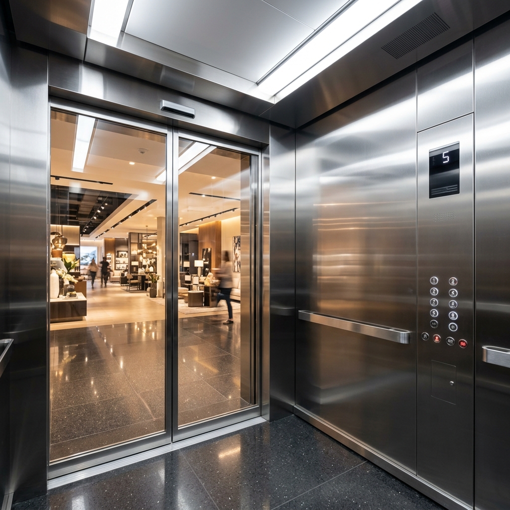S.S. Auto Glass Door Lift view 3